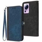 For Xiaomi Civi 2 Side Buckle Double Fold Hand Strap Leather Phone Case(Royal Blue) - 1