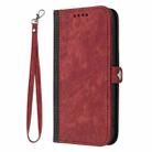 For Samsung Galaxy S22 5G Side Buckle Double Fold Hand Strap Leather Phone Case(Red) - 2