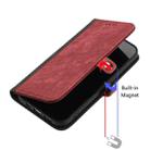 For Samsung Galaxy S22 5G Side Buckle Double Fold Hand Strap Leather Phone Case(Red) - 4