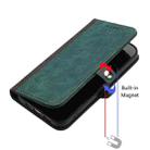 For Samsung Galaxy S22 5G Side Buckle Double Fold Hand Strap Leather Phone Case(Dark Green) - 4
