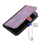 For Samsung Galaxy S22 5G Side Buckle Double Fold Hand Strap Leather Phone Case(Purple) - 4