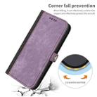 For Samsung Galaxy S22 5G Side Buckle Double Fold Hand Strap Leather Phone Case(Purple) - 5