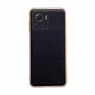 For Motorola Moto X30 Pro / Edge 30 Ultra Genuine Leather Xiaoya Series Nano Plating Phone Case(Black) - 1