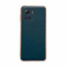 For Motorola Moto X30 Pro / Edge 30 Ultra Genuine Leather Xiaoya Series Nano Plating Phone Case(Dark Green) - 1