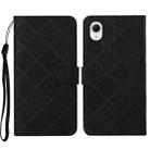 For Samsung Galaxy A23e Ethnic Style Embossed Pattern Leather Phone Case(Black) - 1