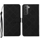 For Samsung Galaxy S23+ 5G Ethnic Style Embossed Pattern Leather Phone Case(Black) - 1