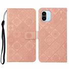 For Xiaomi Redmi A1 Ethnic Style Embossed Pattern Leather Phone Case(Pink) - 1