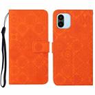 For Xiaomi Redmi A1 Ethnic Style Embossed Pattern Leather Phone Case(Orange) - 1
