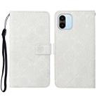 For Xiaomi Redmi A1 Ethnic Style Embossed Pattern Leather Phone Case(White) - 1