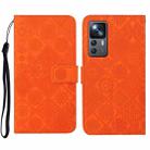 For Xiaomi 12T / 12T Pro / Redmi K50 Ultra Ethnic Style Embossed Pattern Leather Phone Case(Orange) - 1