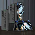 For Samsung Galaxy Z Fold4 GKK Integrated Magnetic Folding Hinge Phone Case with Wrist Strap & Pen Holder(Black) - 1