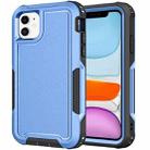 For iPhone 11 3 in 1 PC + TPU Shockproof Phone Case(Blue) - 1