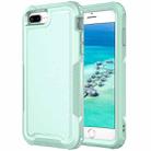 For iPhone 6 Plus / 7 Plus / 8 Plus 3 in 1 PC + TPU Shockproof Phone Case(Mint Green) - 1