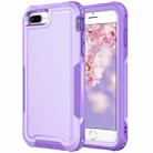 For iPhone 6 Plus / 7 Plus / 8 Plus 3 in 1 PC + TPU Shockproof Phone Case(Purple) - 1