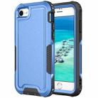 For iPhone 6 / 7 / 8 / SE 2020 3 in 1 PC + TPU Shockproof Phone Case(Blue) - 1