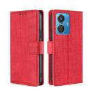 For vivo Y55 4G Skin Feel Crocodile Magnetic Clasp Leather Phone Case(Red) - 1