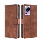 For Xiaomi Civi 2 5G Skin Feel Crocodile Magnetic Clasp Leather Phone Case(Brown) - 1