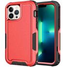 For iPhone 13 Pro Max 3 in 1 PC + TPU Shockproof Phone Case(Red) - 1