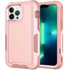 For iPhone 12 Pro Max 3 in 1 PC + TPU Shockproof Phone Case(Pink) - 1