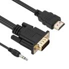 HDMI to VGA Adapter Cable with Audio, Length 1.8m - 1