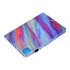For iPad Pro 11 (2020) Sewing Thread Horizontal Painted Flat Leather Tablet Case with Sleep Function & Pen Cover & Anti Skid Strip & Card Slot & Holder(Colorful Marble) - 11