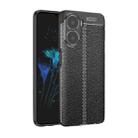 For Honor Play 40/40 Plus Litchi Texture Shockproof TPU Phone Case(Black) - 1