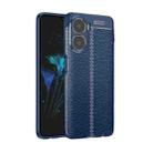 For Honor Play 40/40 Plus Litchi Texture Shockproof TPU Phone Case(Blue) - 1