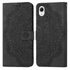 For Samsung Galaxy A23e Mandala Embossed Flip Leather Phone Case(Black) - 1