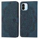 For Xiaomi Redmi A1 Mandala Embossed Flip Leather Phone Case(Blue) - 1