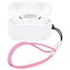 For Apple AirPods Pro 2 Wireless Earphone Anti-Lost Rope Phone Case Lanyard(Pink 02) - 1