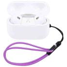 For Apple AirPods Pro 2 Wireless Earphone Anti-Lost Rope Phone Case Lanyard(Purple 01) - 1