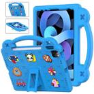 For iPad 10th Gen 10.9 2022 Handle Kickstand Children EVA Shockproof Tablet Case(Sky Blue) - 1