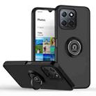 For Honor X8 5G Q Shadow 1 Series TPU + PC Phone Case with Ring(Black+Black) - 1