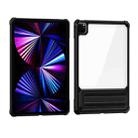 For iPad 10th Gen 10.9 2022 Transparent Acrylic PC TPU Tablet Case with Holder(Black) - 2