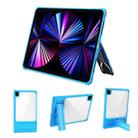 For iPad 10th Gen 10.9 2022 Transparent Acrylic PC TPU Tablet Case with Holder(Blue) - 1