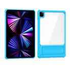 For iPad 10th Gen 10.9 2022 Transparent Acrylic PC TPU Tablet Case with Holder(Blue) - 2