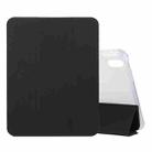 For iPad 10th Gen 10.9 2022 3-folding Electric Pressed Skin Texture Leather Tablet Case(Black) - 1