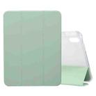 For iPad 10th Gen 10.9 2022 3-folding Electric Pressed Skin Texture Leather Tablet Case(Green) - 1