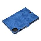 For iPad Pro 11 (2020) Sewing Thread Horizontal Solid Color Flat Leather Tablet Case with Sleep Function & Pen Cover & Anti Skid Strip & Card Slot & Holder(Blue) - 9