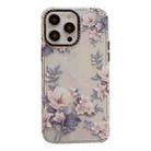 For iPhone 13 Pro Max Dual-side Laminating TPU Phone Case(Magnolia Flower) - 1