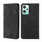 For OPPO K10x 5G Skin Feel Magnetic Horizontal Flip Leather Phone Case(Black) - 1