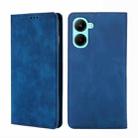 For Realme C33 4G Skin Feel Magnetic Horizontal Flip Leather Phone Case(Blue) - 1