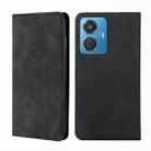 For vivo Y55 4G Skin Feel Magnetic Horizontal Flip Leather Phone Case(Black) - 1