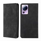 For Xiaomi Civi 2 5G Skin Feel Magnetic Horizontal Flip Leather Phone Case(Black) - 1