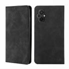 For Xiaomi Poco M5 4G Skin Feel Magnetic Horizontal Flip Leather Phone Case(Black) - 1