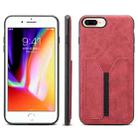 For iPhone 7 Plus / 8 Plus Denior DV Elastic Card PU Back Cover Phone Case(Red) - 1