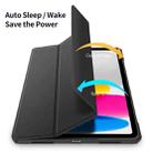 For iPad 10th Gen 10.9 2022 DUX DUCIS Copa Series Smart Leather Tablet Case(Black) - 4