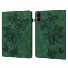 For Xiaomi Redmi Pad 10.61 Embossed Butterfly Pattern Leather Tablet Case(Green) - 1
