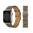Microporous Leather Strap For Apple Watch Ultra 49mm / Series 8&7 45mm / SE 2&6&SE&5&4 44mm / 3&2&1 42mm (Coffee) - 1