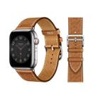Microporous Leather Strap For Apple Watch Series 8&7 41mm / SE 2&6&SE&5&4 40mm / 3&2&1 38mm (Brown) - 1
